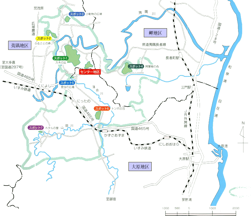 センターの地図
